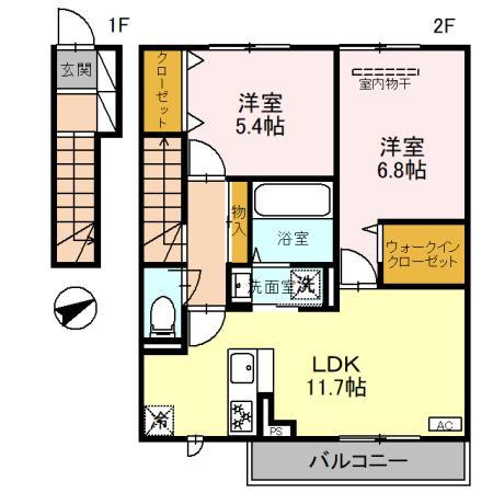 ソリッソ大久保町西嶋の間取り