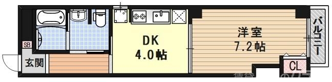 グラヴィス西院高辻の間取り