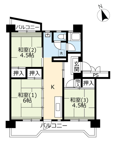 ＵＲ鳶尾の間取り