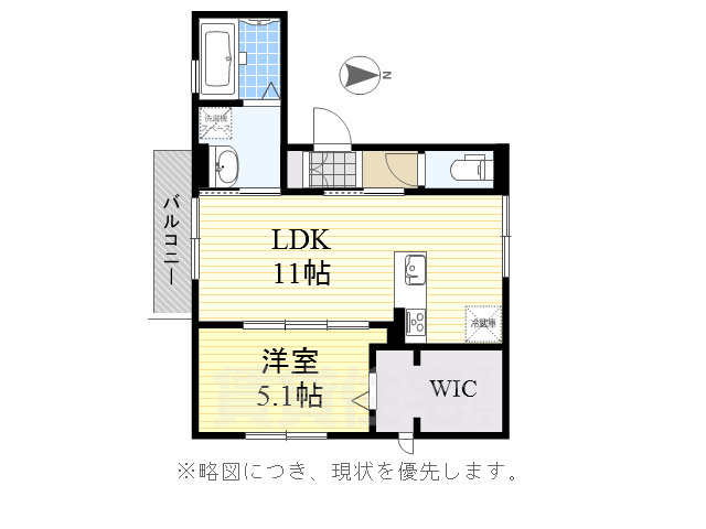 名古屋市熱田区六番のアパートの間取り