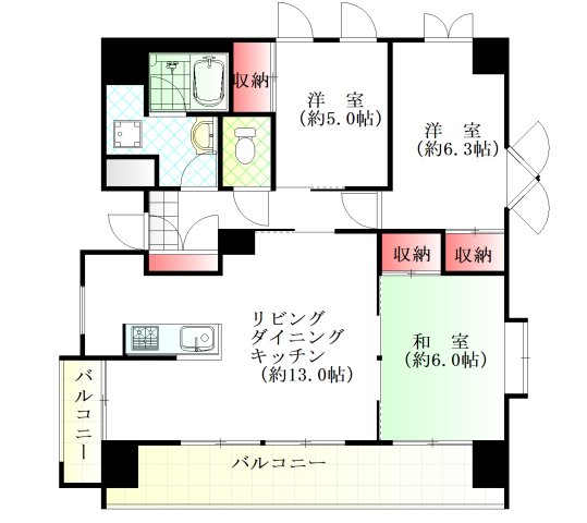 グレイスハイムIIの間取り