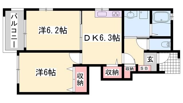 カトレーヴVIIの間取り