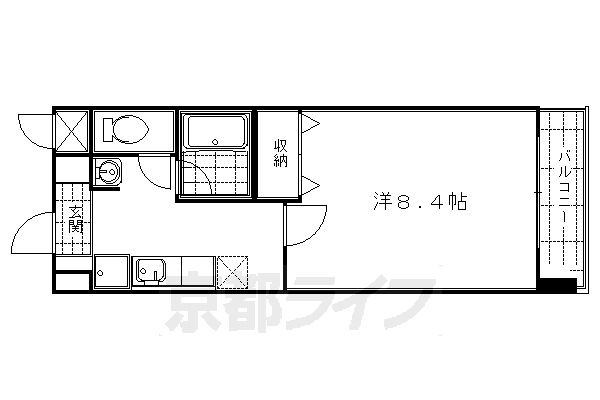 ハウスセゾン御所南の間取り