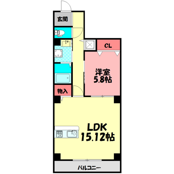 バッカスの間取り