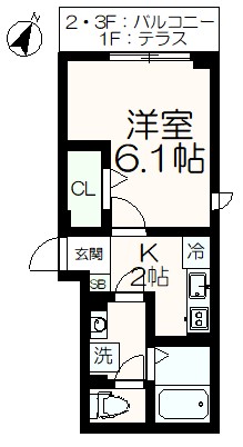 アリビオ南大沢の間取り