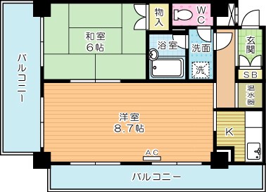 サンモリッツ小倉弐番館の間取り