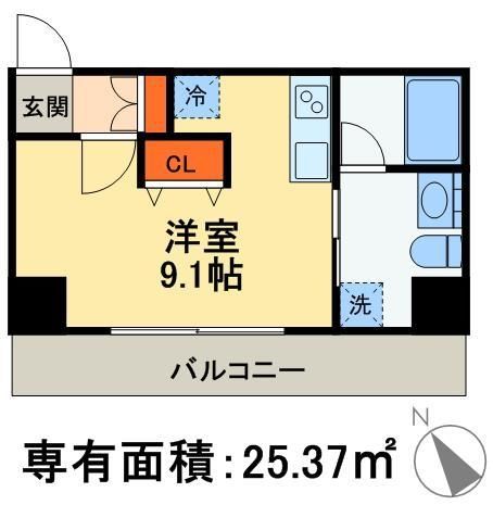 北区田端新町のマンションの間取り