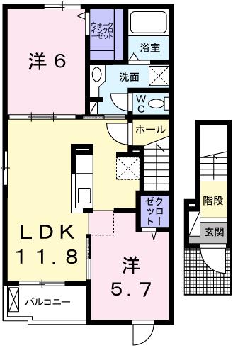 メゾンカルムの間取り