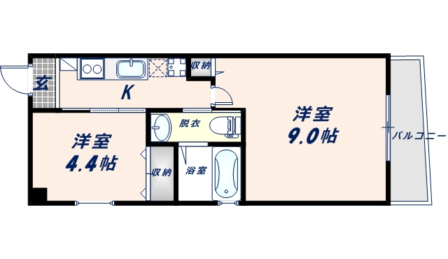 グランシアター高井田の間取り