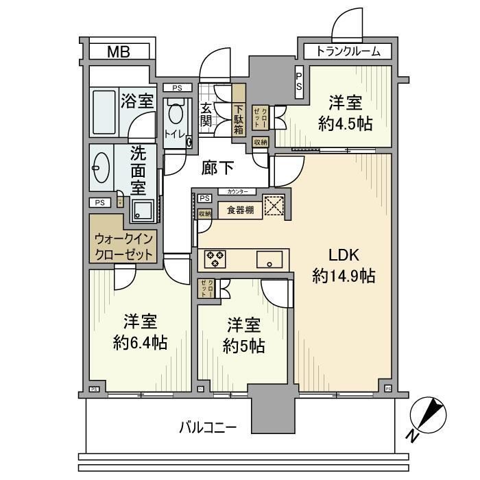 ブランズタワー豊洲の間取り