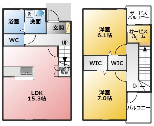 ヤマカカラコレス２の間取り