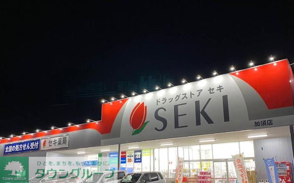 ドラックストア　ドラッグストアセキ加須店（ドラッグストア）まで670m