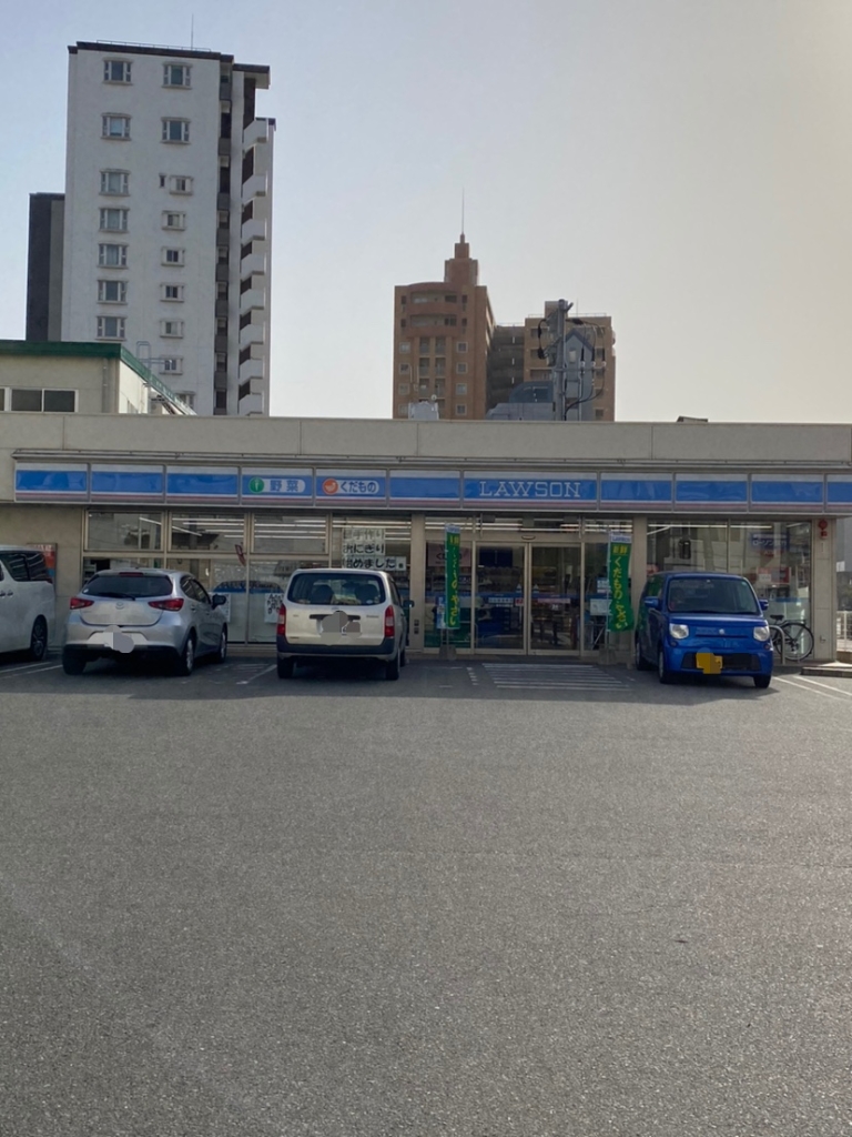 コンビニ　ローソン 博多石城町店（コンビニ）まで186m