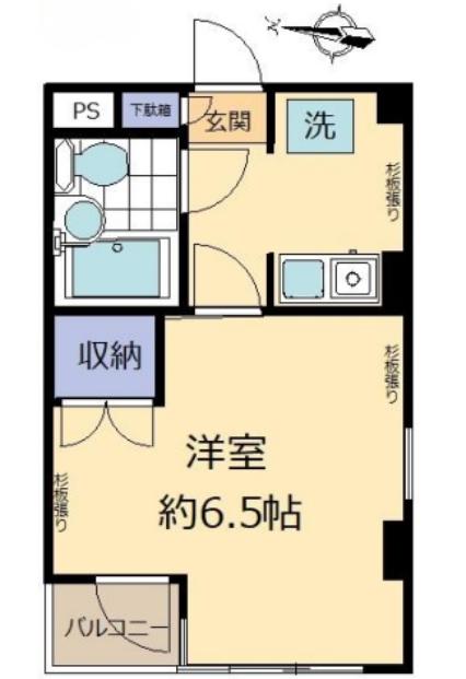 東京メトロ有楽町線 氷川台駅 徒歩7分 3階建 築36年の間取り写真