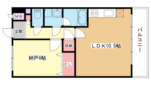 阪急宝塚線 三国駅 徒歩8分 6階建 築16年の間取り写真