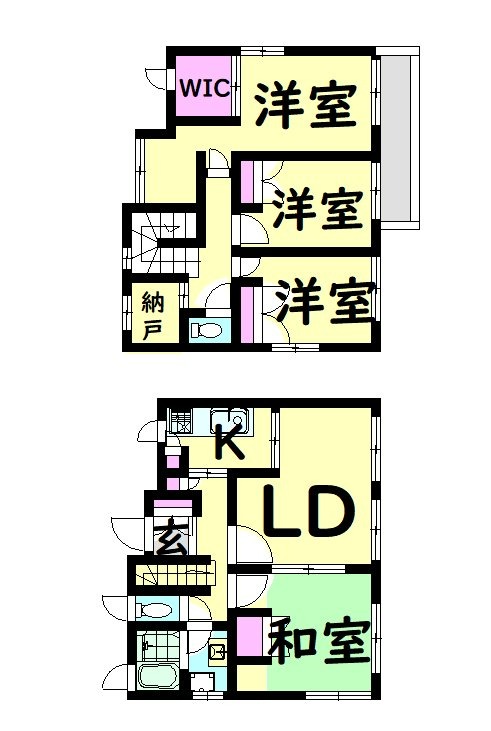 いぶき野3丁目戸建の間取り写真