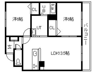クレストパレスの間取り写真