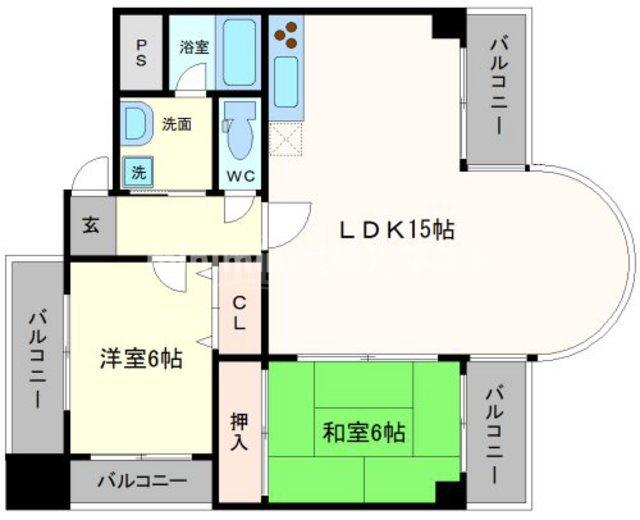 リヴィエール川西の間取り写真