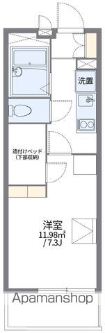 レオパレスアドラーブルの間取り写真