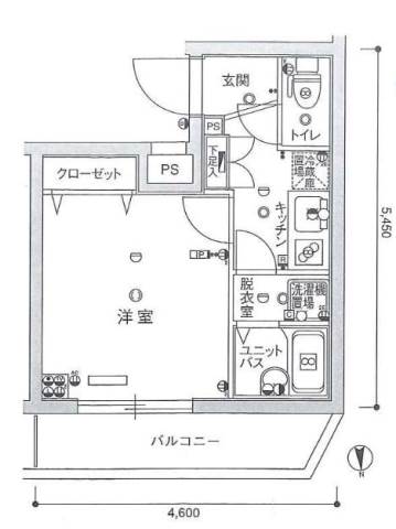 スカイコート都立家政EASTの間取り写真