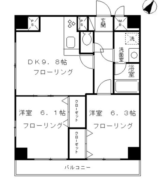 COZY COURT 三軒茶屋 TOKYOの間取り写真