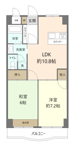 ハイブリッジソシアの間取り写真