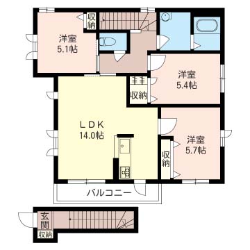 【コリーナ　（2F）の間取り】