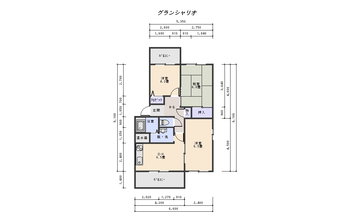 グランシャリオの間取り