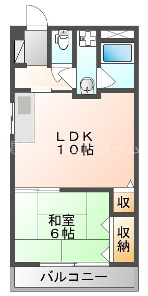 門真市古川町のマンションの間取り