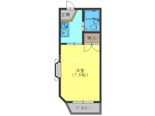 門真市島頭のマンションの間取り