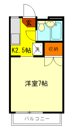 メゾン八葉Aの間取り