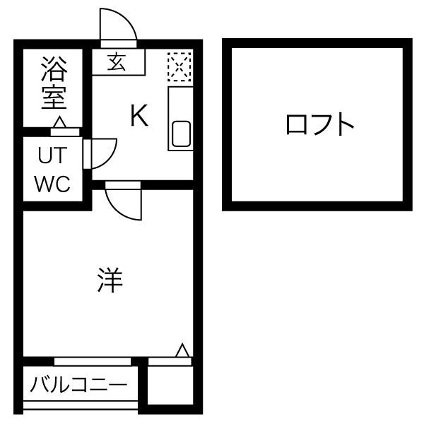 フォービエン川西の間取り