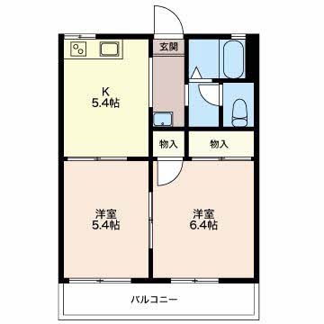 津市香良洲町のアパートの間取り