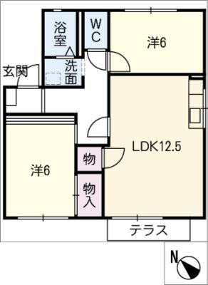 パークタウン中野　Ｆ棟の間取り