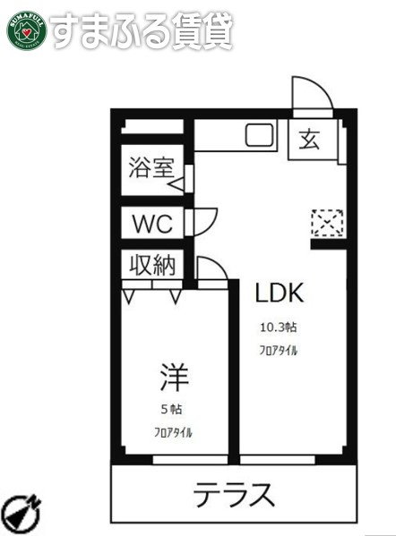 【アールイーステージ刈谷の間取り】