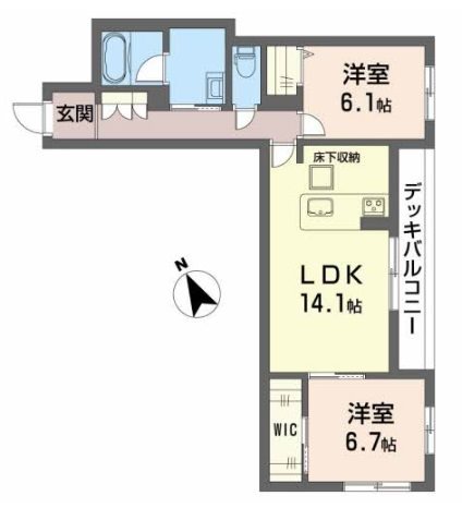 シャーメゾン　べーレの間取り