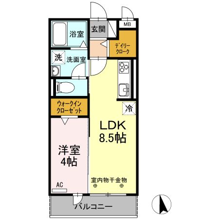 タウンコートIの間取り