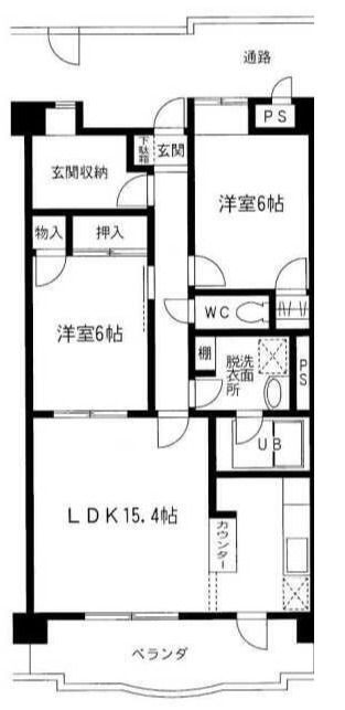 ヴァンクレール TWOの間取り