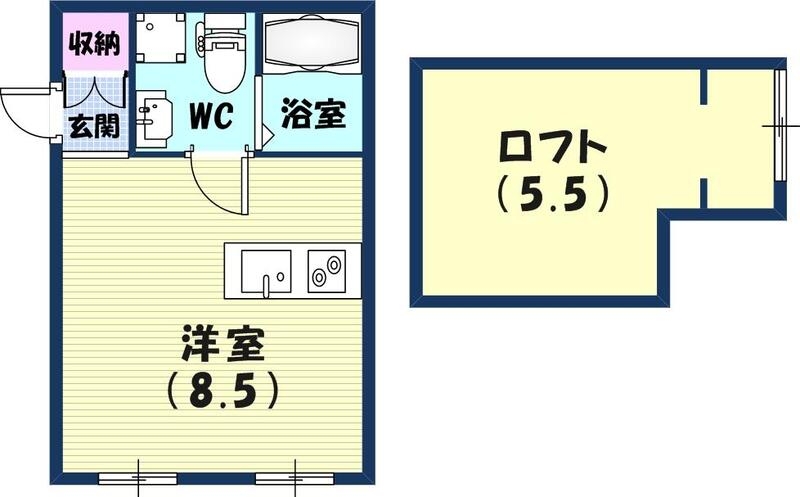 MaMaison北六甲の間取り