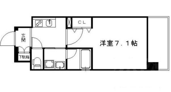 ベラジオ京都烏丸十条2の間取り