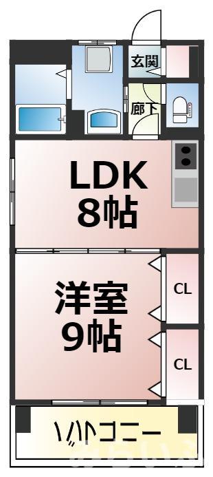 メゾンドグロリアの間取り