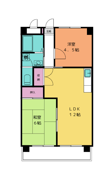 第一新海マンションの間取り