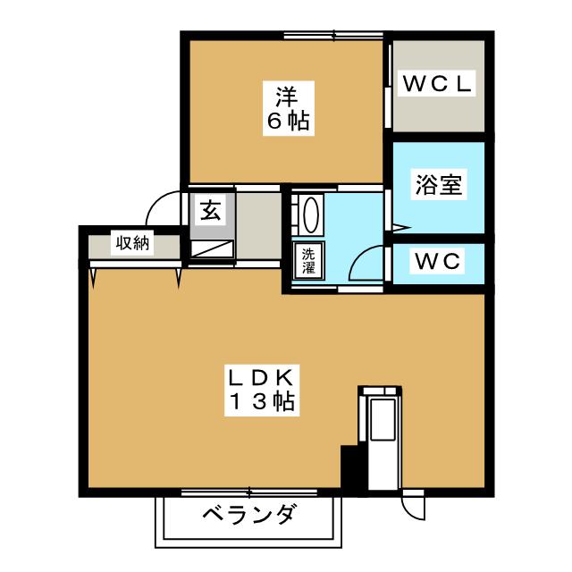 Ｈｏｍｅ　Ｌｉｋｅ　野ばらの間取り