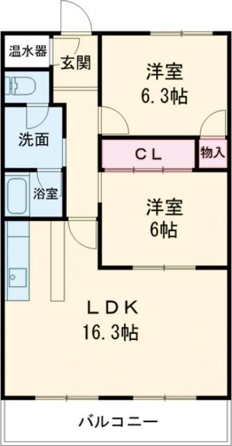 ＭＫタウン江場Ａの間取り