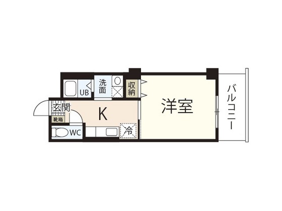 広島市西区横川町のマンションの間取り