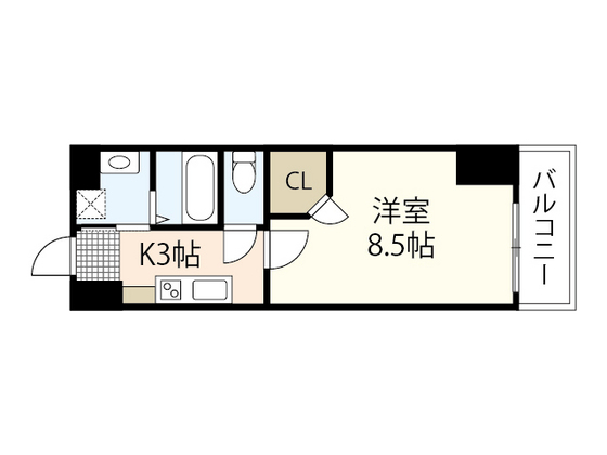 広島市中区大手町のマンションの間取り