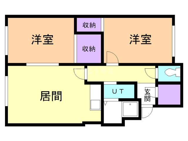 新都ハイツレジェの間取り