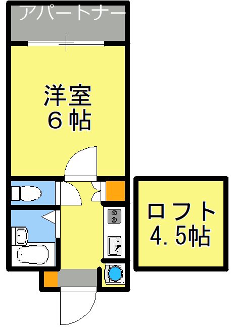 アップルハウス田上の間取り