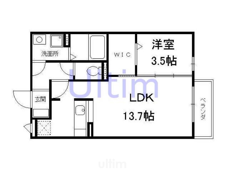 フィエスタ１号館の間取り