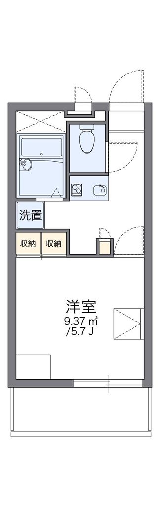 レオパレスエスペランサ分梅の間取り